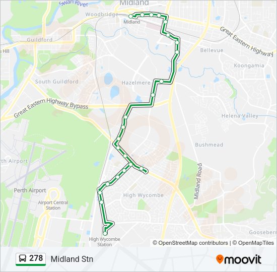 278 Bus Line Map