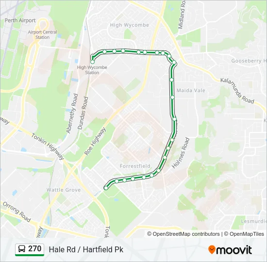 270 Bus Line Map