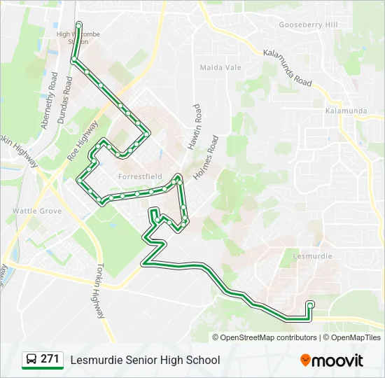 271 Bus Line Map
