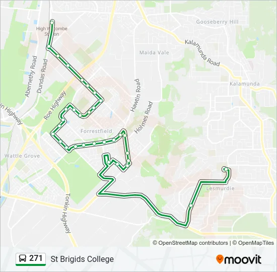 271 Bus Line Map