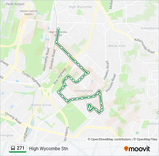 271 Bus Line Map