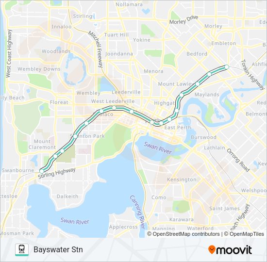 AIRPORT LINE Train Line Map