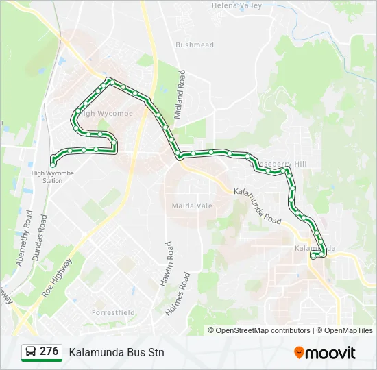 276 Bus Line Map