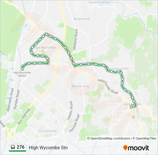 276 Bus Line Map