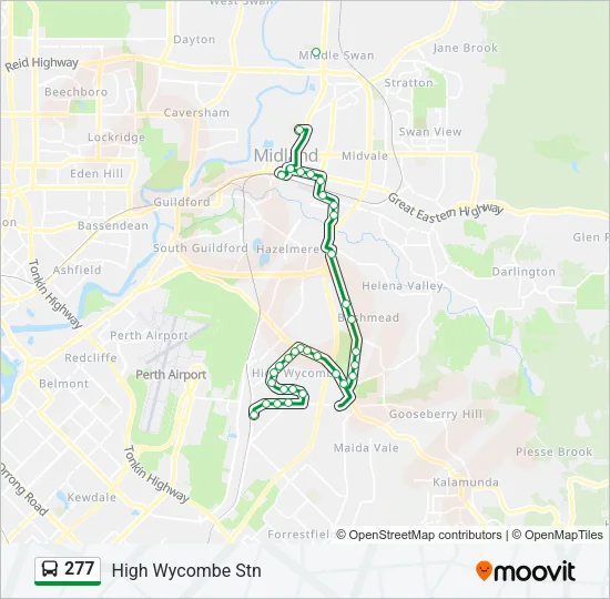 277 Bus Line Map