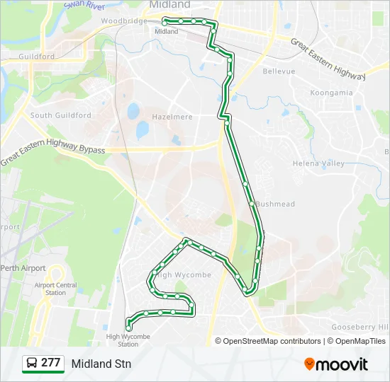 277 Bus Line Map