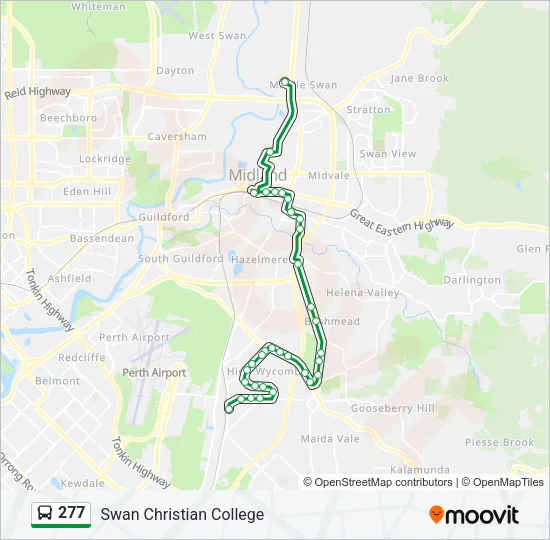277 Bus Line Map