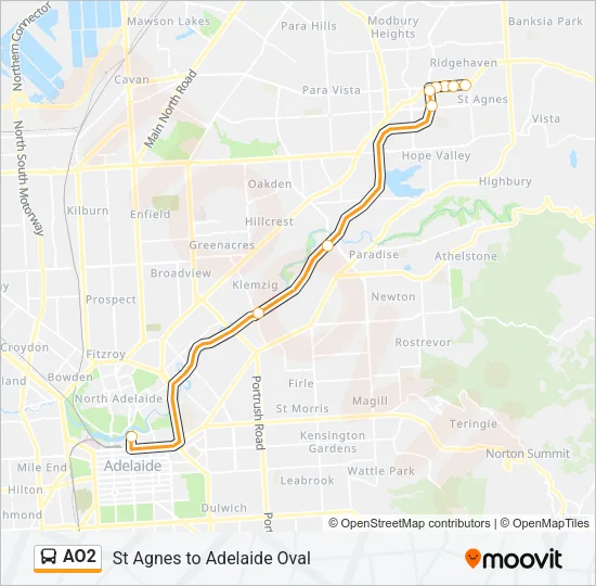 AO2 Bus Line Map