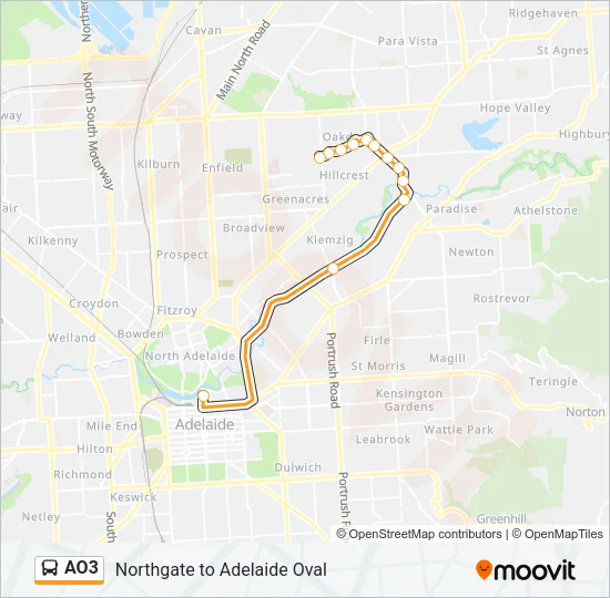 AO3 Bus Line Map