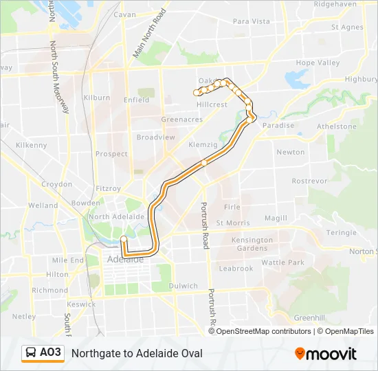 AO3 Bus Line Map