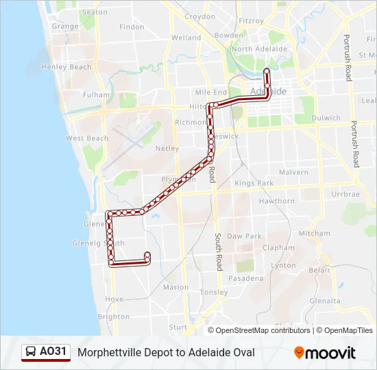 AO31 Bus Line Map