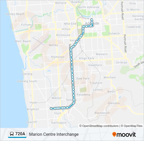 720A bus Line Map