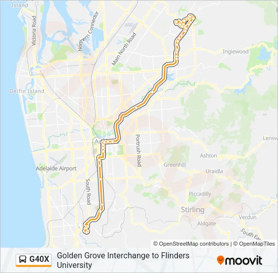 G40X Bus Line Map