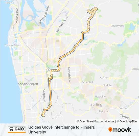 G40X Bus Line Map