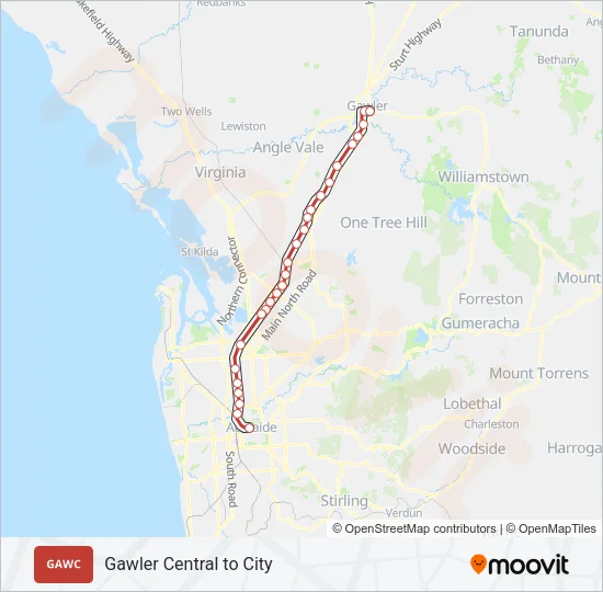 GAWC Train Line Map