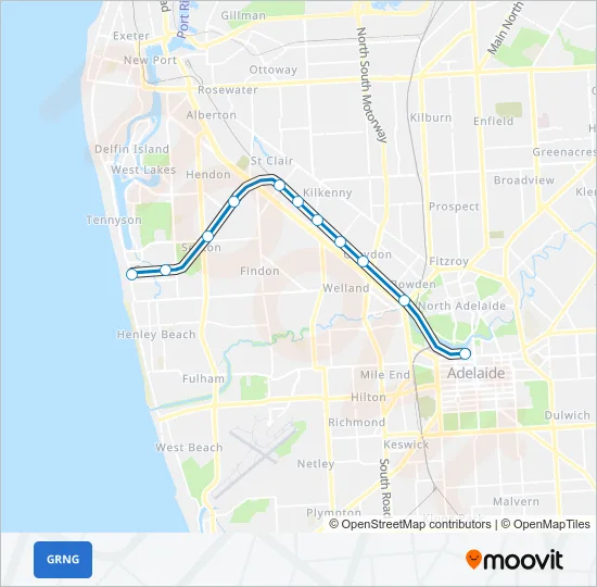 GRNG Train Line Map