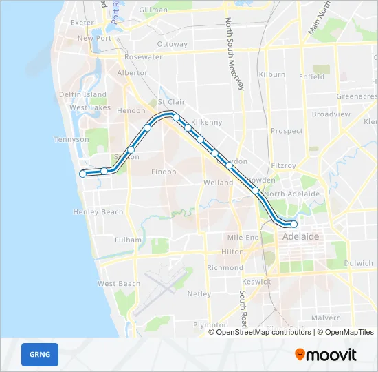 GRNG Train Line Map