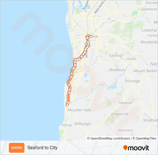 SEAFRD Train Line Map