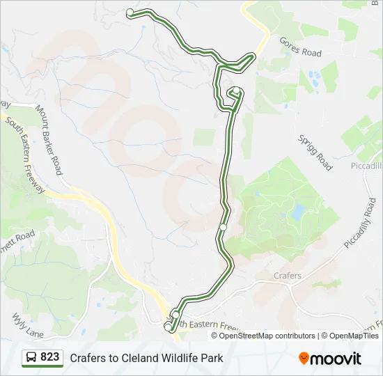 823 Bus Line Map