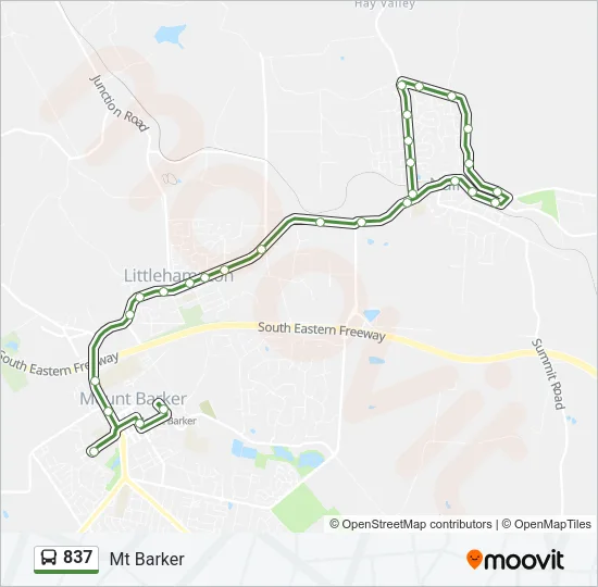 837 Bus Line Map