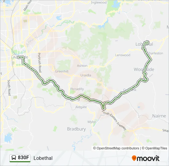 830F Bus Line Map
