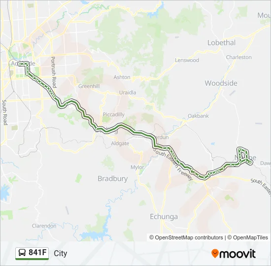 841F Bus Line Map