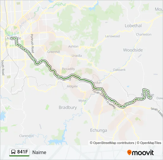 841F Bus Line Map