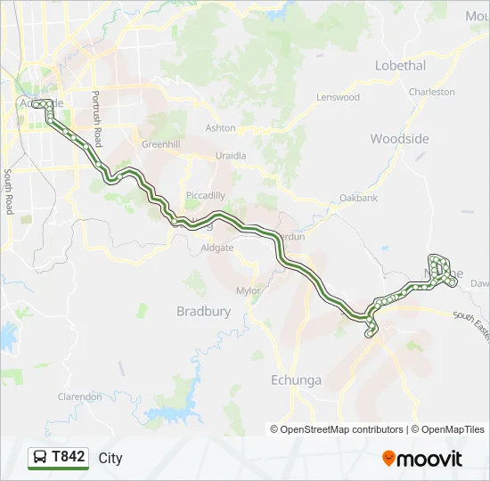 T842 Bus Line Map