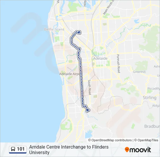101 Bus Line Map