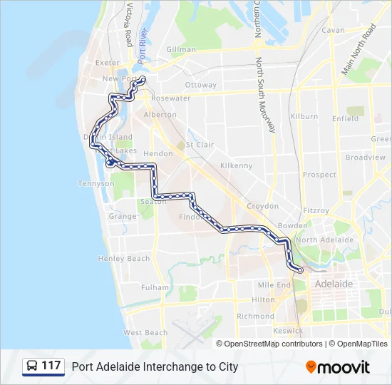117 Bus Line Map