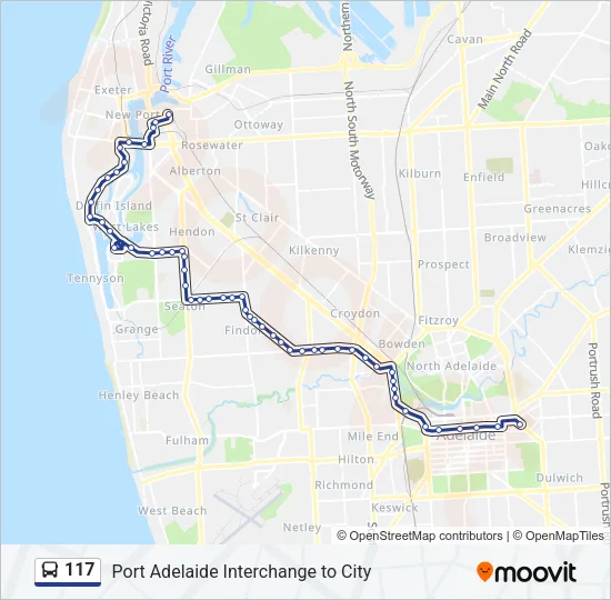 117 Bus Line Map