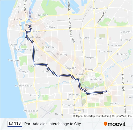 118 Bus Line Map