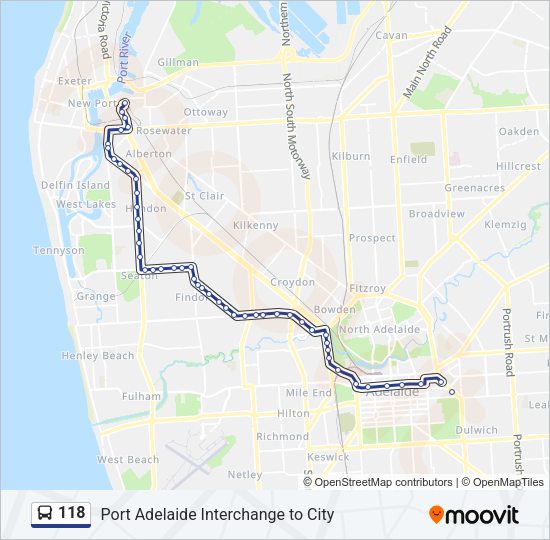 118 Bus Line Map