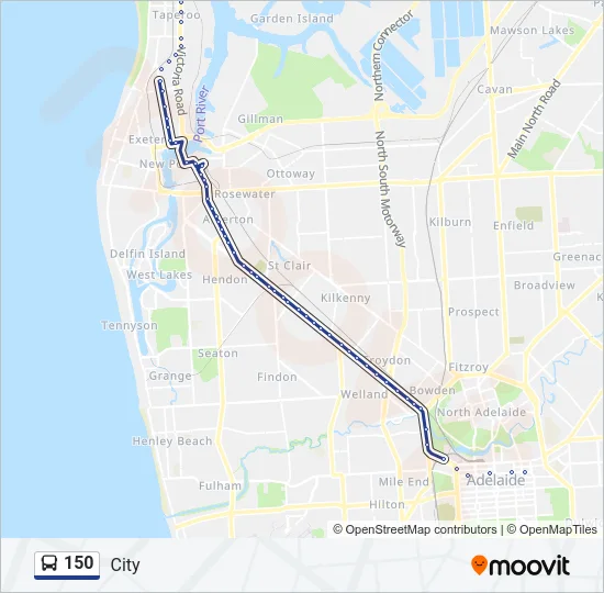150 Bus Line Map