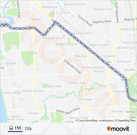 155 Bus Line Map