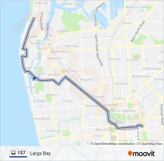157 Bus Line Map
