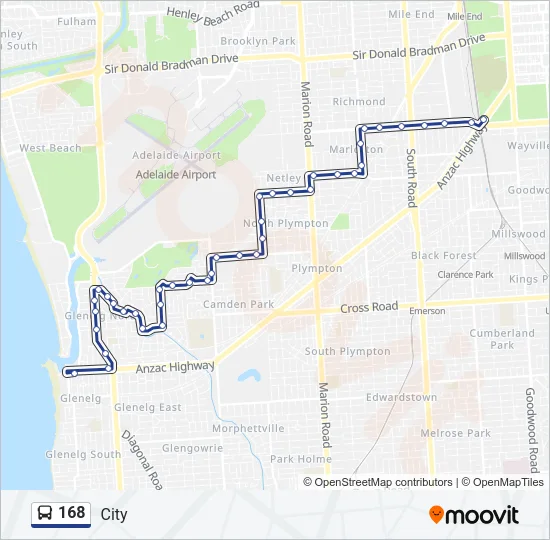 168 Bus Line Map