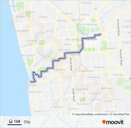 168 Bus Line Map