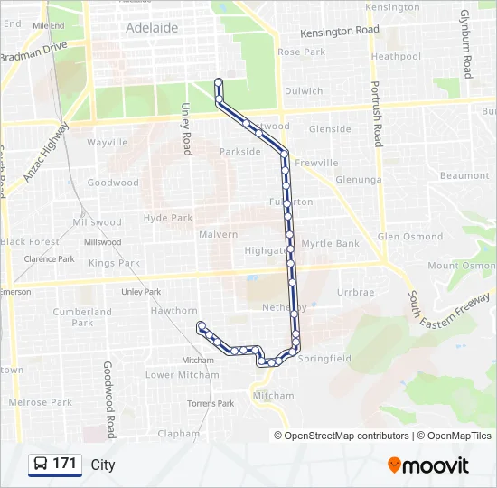 171 Bus Line Map