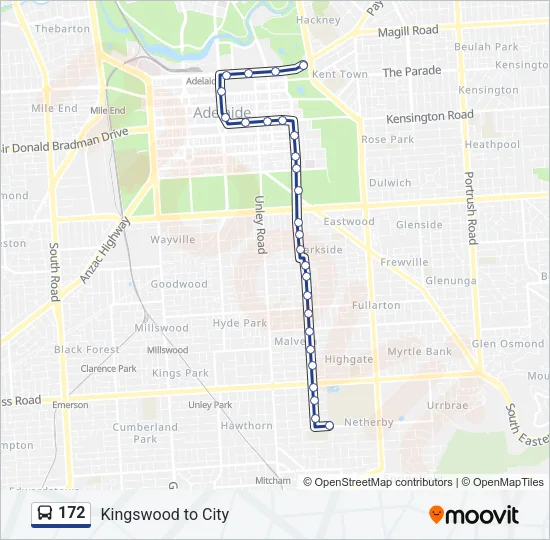 172 Bus Line Map