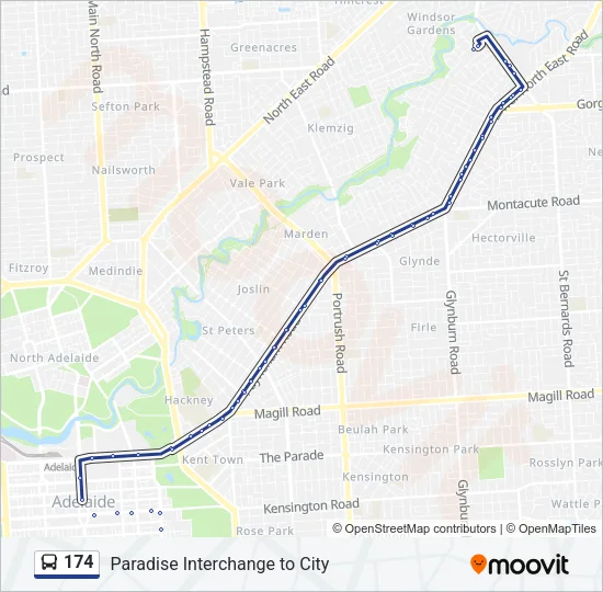 174 Bus Line Map