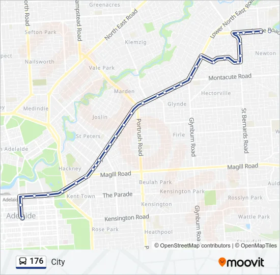 176 Bus Line Map