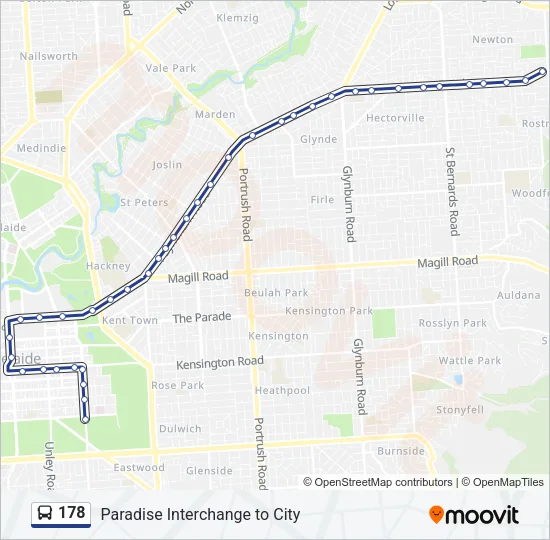 178 Bus Line Map