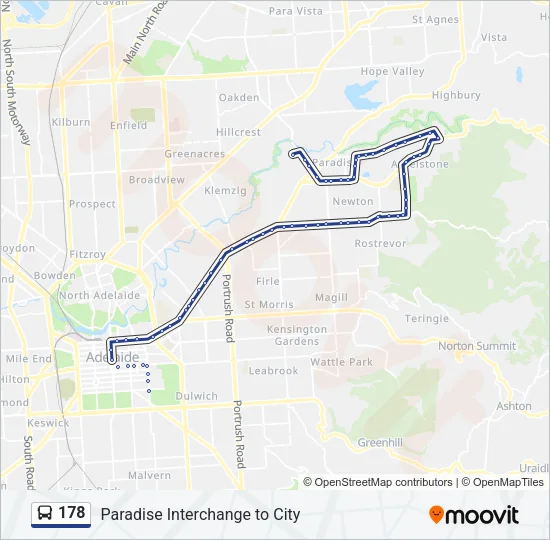 178 Bus Line Map