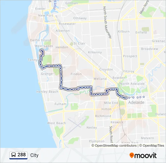 288 Bus Line Map