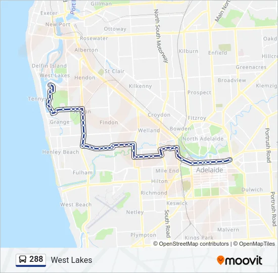 288 Bus Line Map