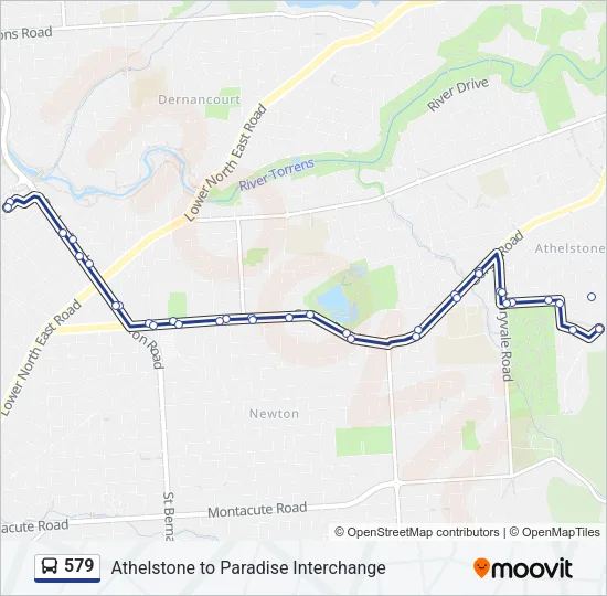 579 Bus Line Map