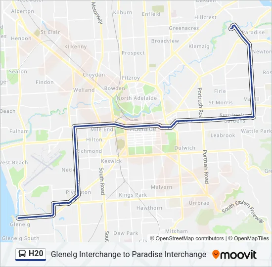 H20 Bus Line Map