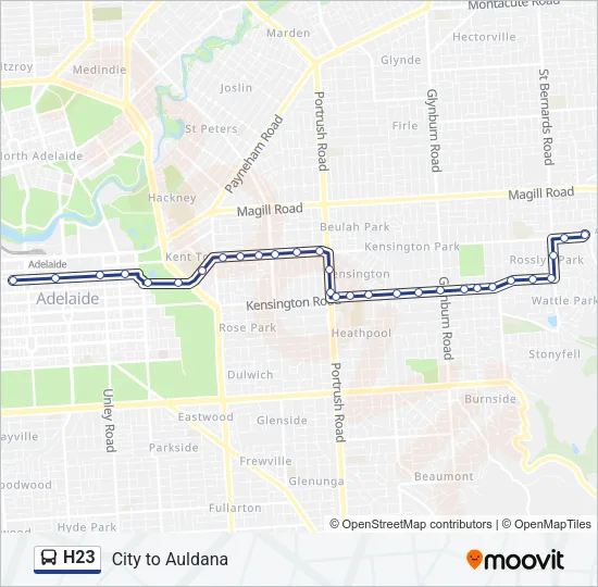 H23 Bus Line Map