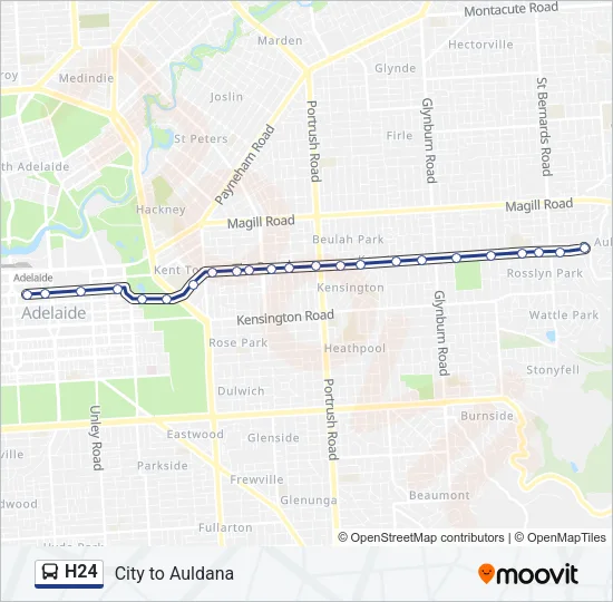 H24 Bus Line Map